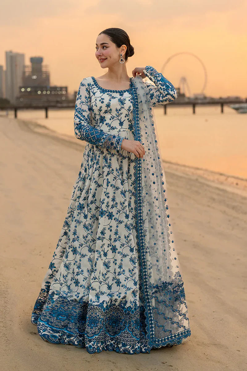 Faiza Saqlain - 3PC Luxury Lawn Embroidered Suit Cod 618