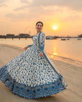 Faiza Saqlain - 3PC Luxury Lawn Embroidered Suit Cod 618