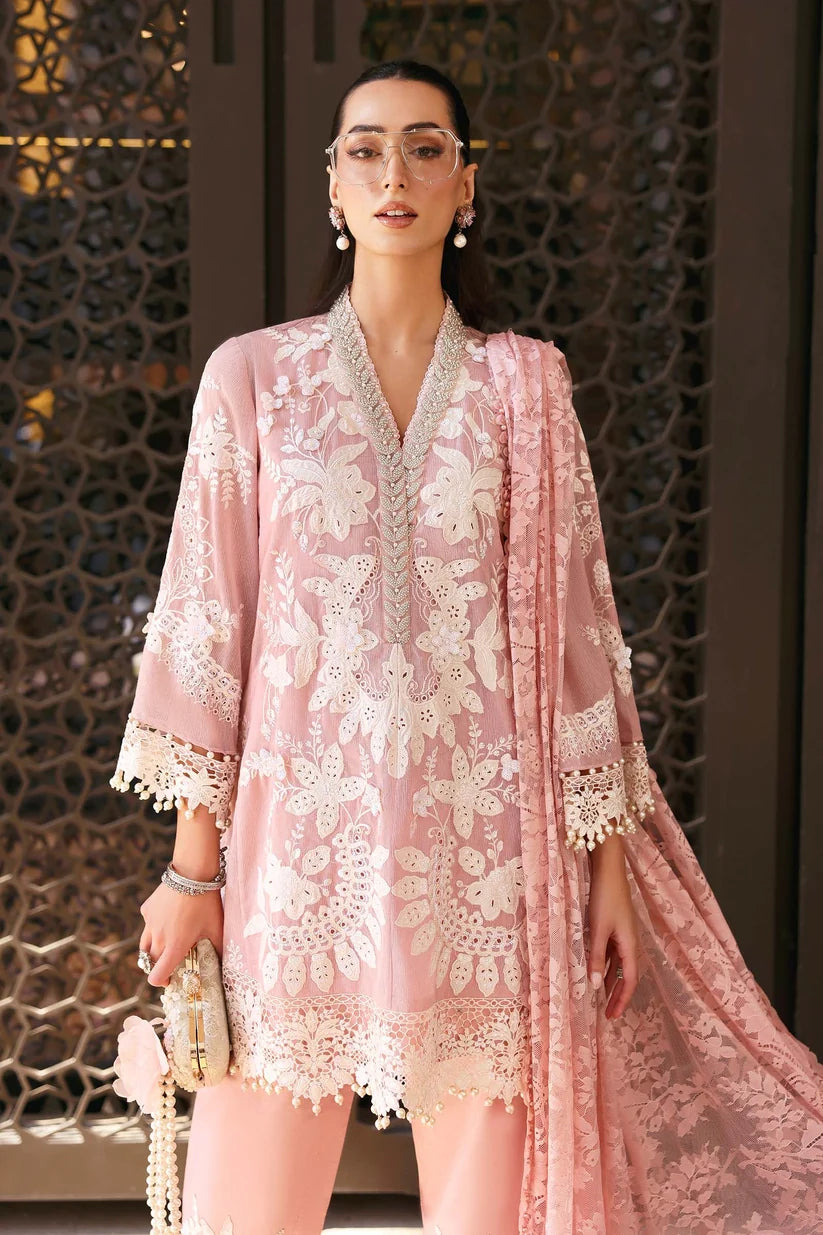 Maria.B Luxury Lawn Unstitched 3 Pc Embroidered Suit