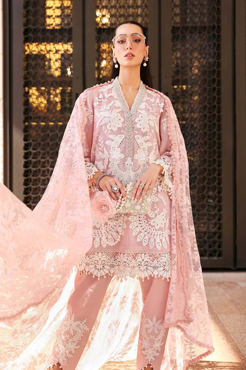 Maria.B Luxury Lawn Unstitched 3 Pc Embroidered Suit