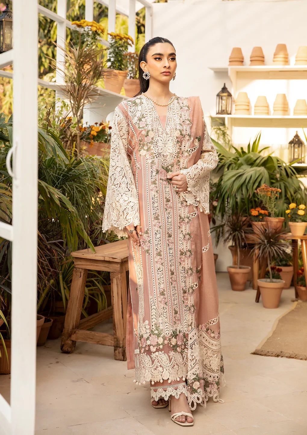 ELAF - 3PC Luxury Lawn Embroidered Suit Cod-471