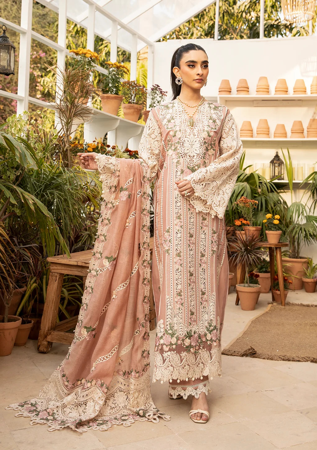 ELAF - 3PC Luxury Lawn Embroidered Suit Cod-471