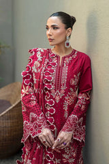 Akbar Aslam - 3PC Luxury Lawn Embroidered Suit cod