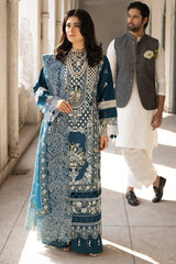 MAHNUR - 3PC Lawn Embroidered Suit  Cod