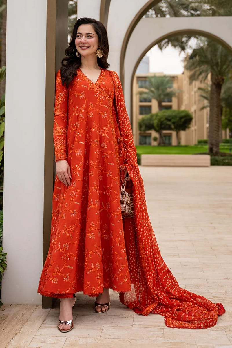 3 Pc Luxury Lawn Embroidered Chunri Duppatta | Denisa