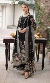 KAHF- 3PC Luxury Lawn Embroidered Suit cod-126
